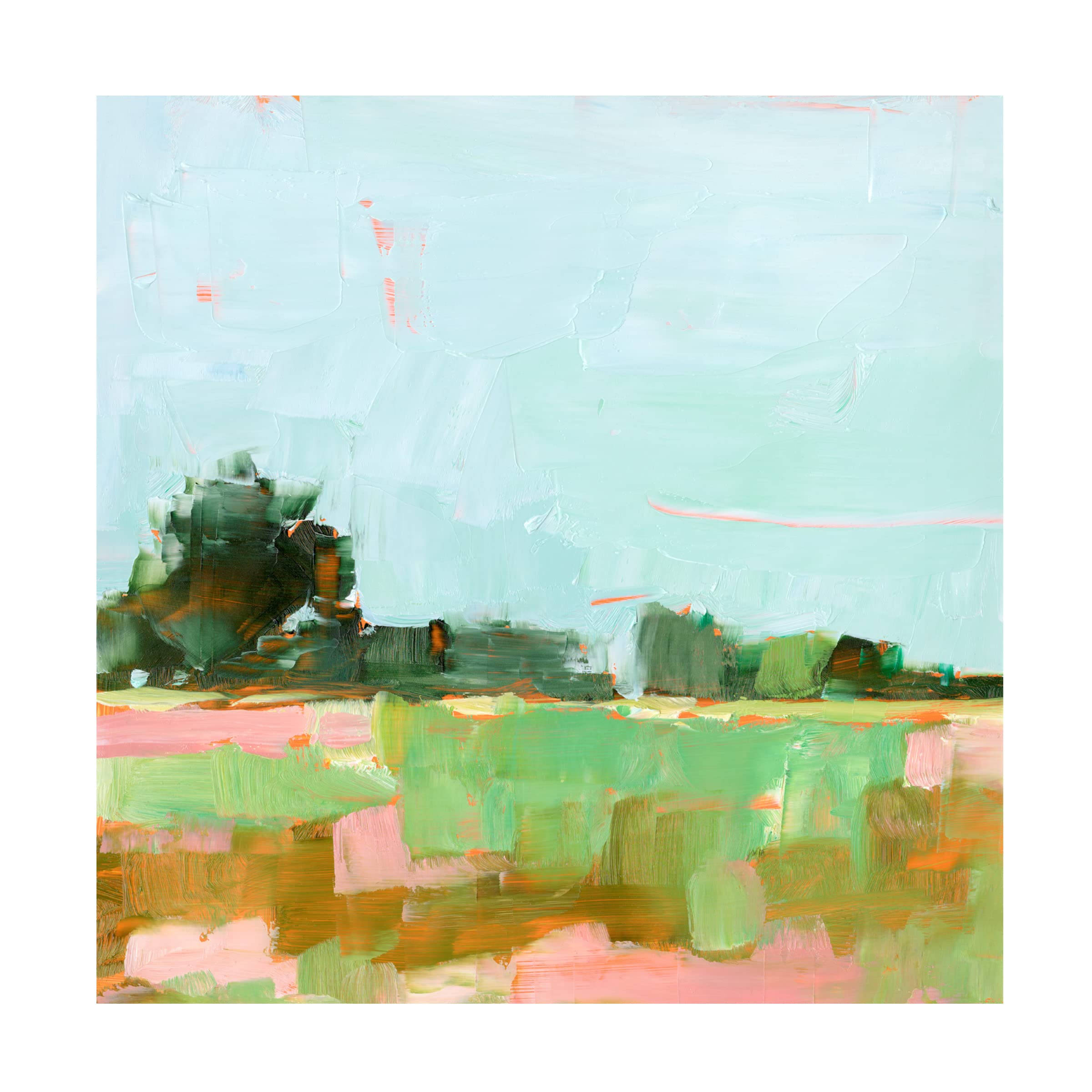 Trademark Fine Art 'Summer Glow II' Canvas Wall Art by Ethan Harper - Vibrant Landscape Painting for Living Room, Bedroom & Office Decor