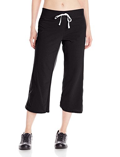 Hanes Women's Capri Leggings - Comfortable Stretchy Yoga Pants for Workout, Lounge & Everyday Wear | Soft Breathable Fabric | Perfect for Yoga, Running, Gym and Casual Outfits
