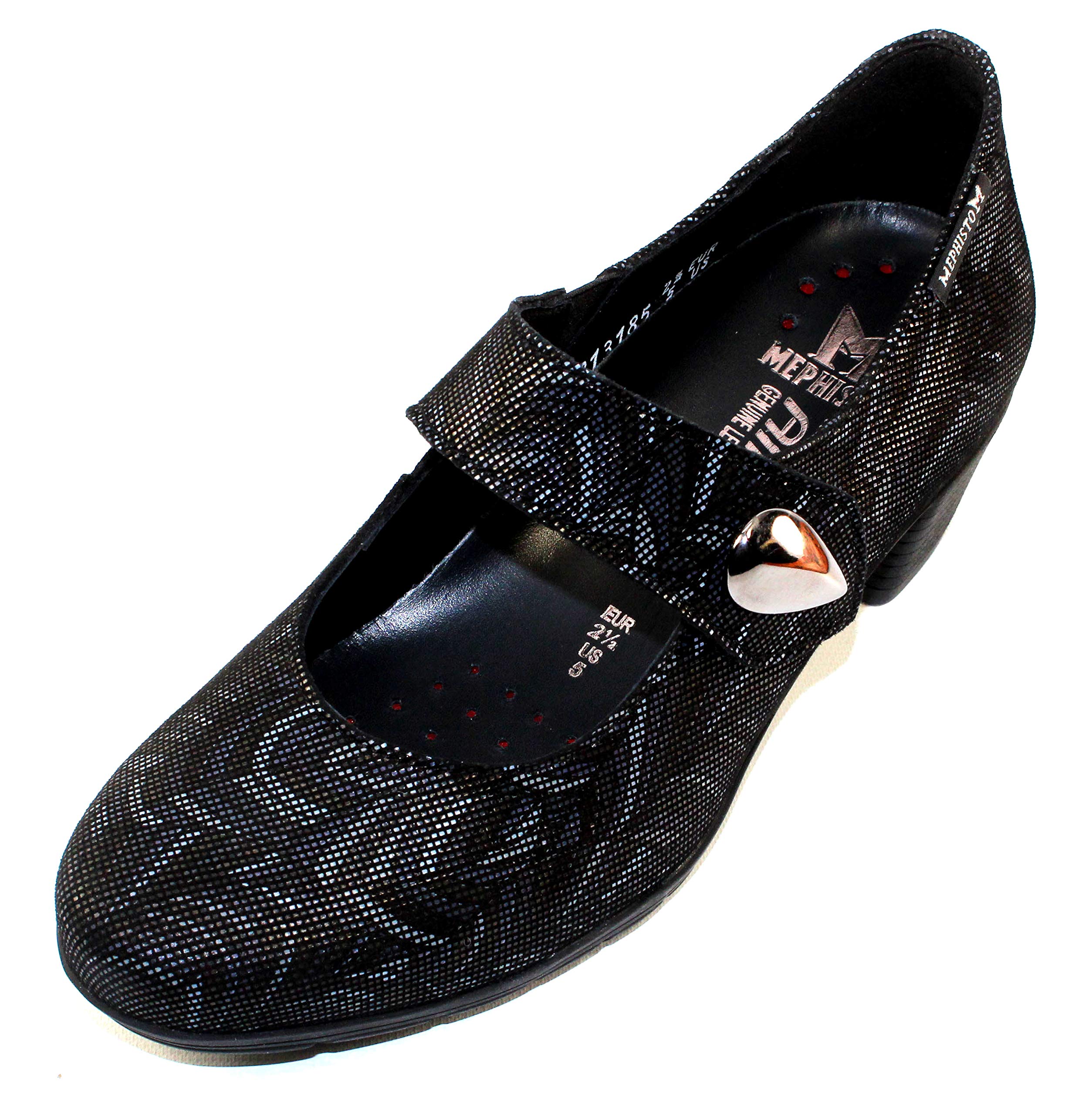 Mephisto Women's Isora Comfortable Walking Shoes - Black Pixel | Slip-Resistant & Cushioned for All-Day Wear | Perfect for Travel, Work & Casual Outings