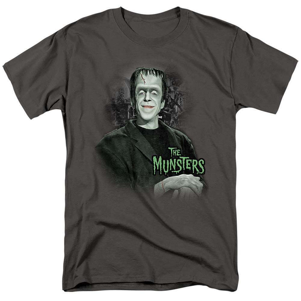 The Munsters Man of The House Unisex Adult T-Shirt - Vintage TV Show Merchandise for Men & Women - Perfect for Halloween, Cosplay, and Retro Fashion Lovers