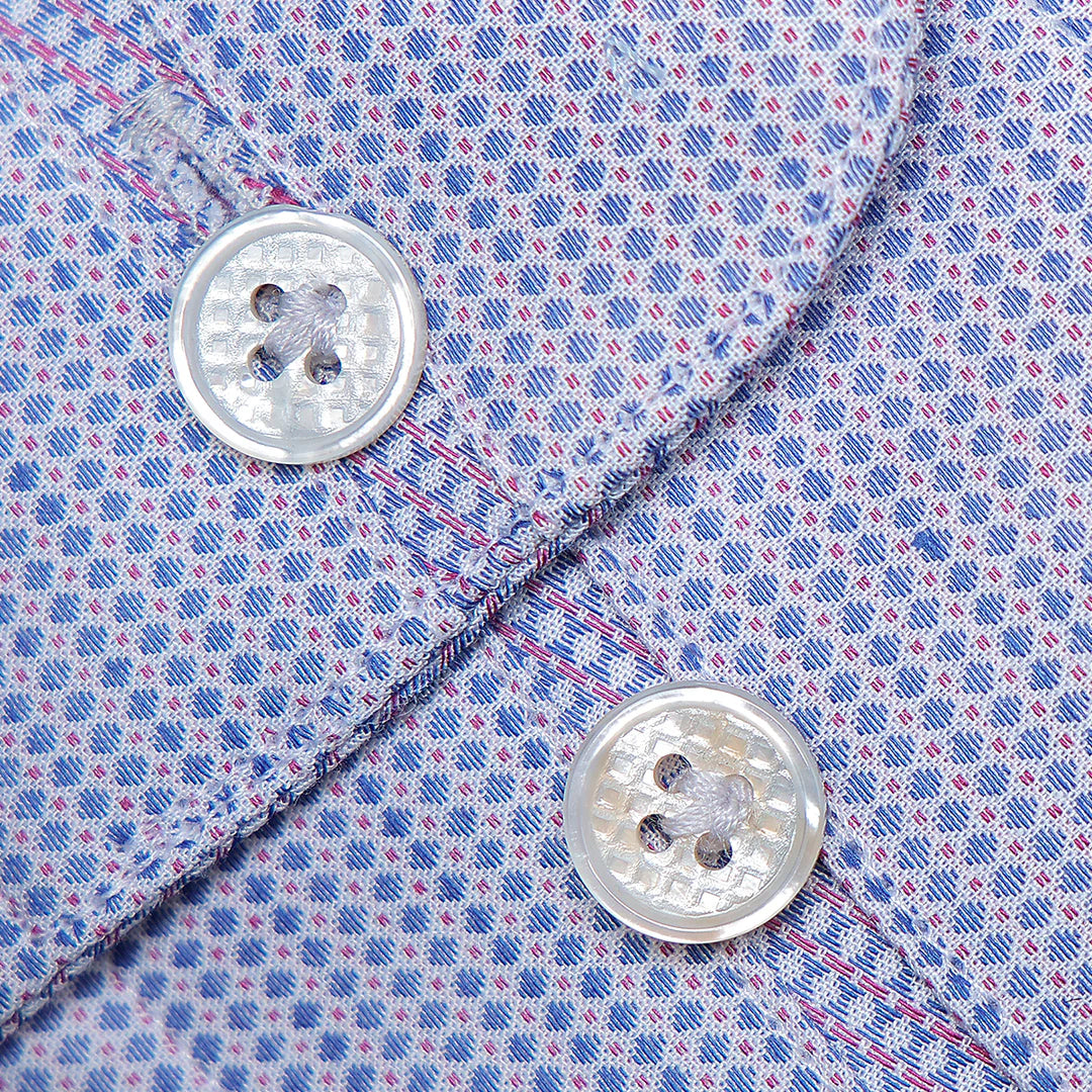 CM0S023 Men's Casual Fashion Cotton Shirt in Cuadra Blue - Perfect for Everyday Wear, Office & Outings