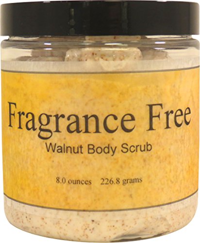 Eclectic Lady Fragrance-Free Walnut Body Scrub - 8oz Natural Exfoliator for Dry & Sensitive Skin | Spa Day & Self-Care Essential