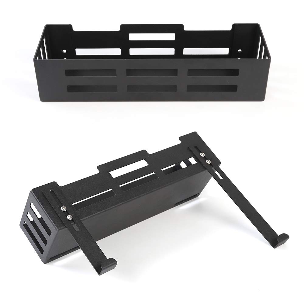 RT-TCZ Black Aluminum Alloy Rear Trunk Molle Panel & Side Cargo Rack Storage Basket for 2007-2024 Jeep Wrangler JK JL 4-Door | Heavy-Duty Vehicle Organizer Accessories | Perfect for Off-Road Adventures & Camping Gear Storage