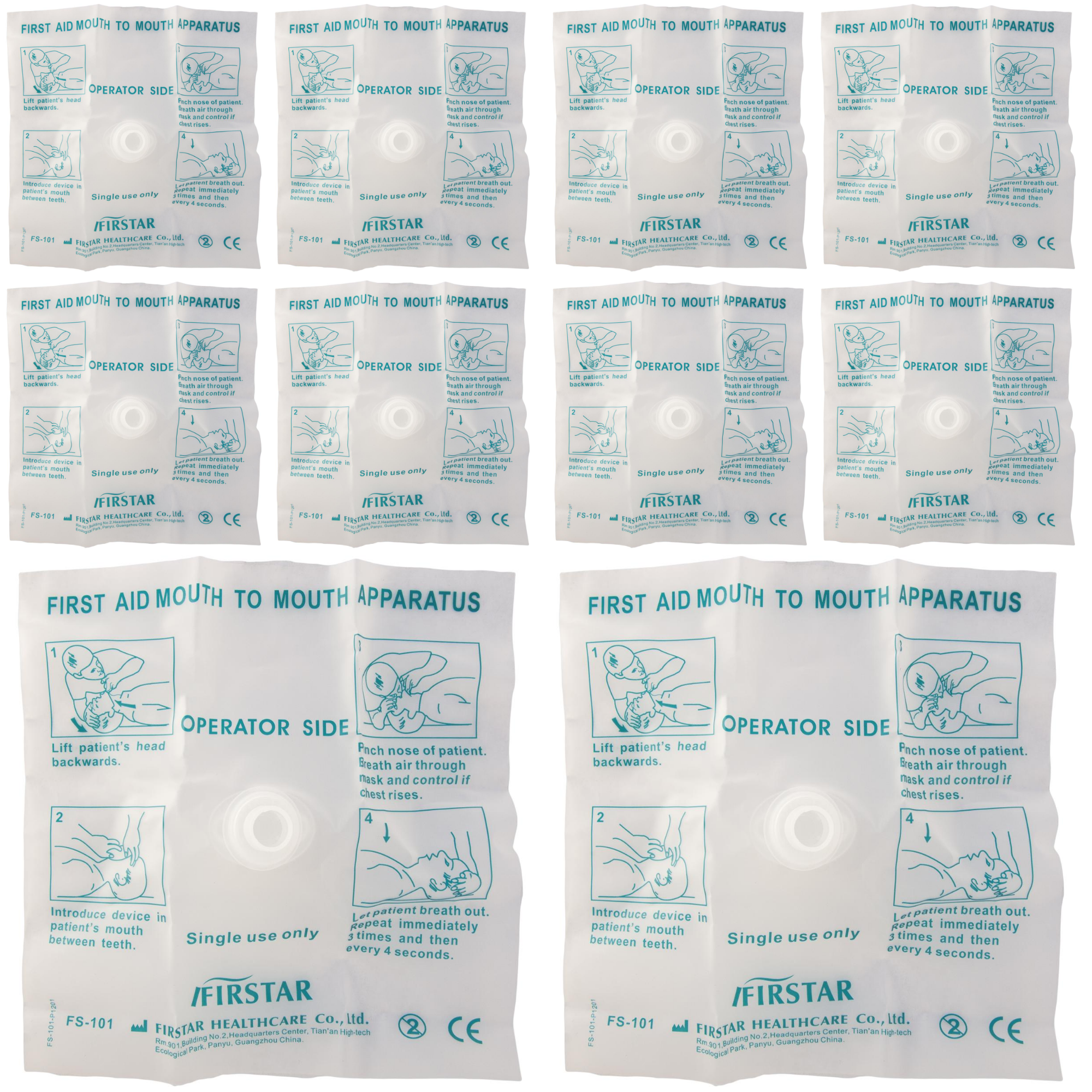 CPR Mask with One-Way Valve - Emergency First Aid Rescue Breathing Barrier for Adults & Kids - Ideal for CPR Training, First Responders, and Home Safety Kits