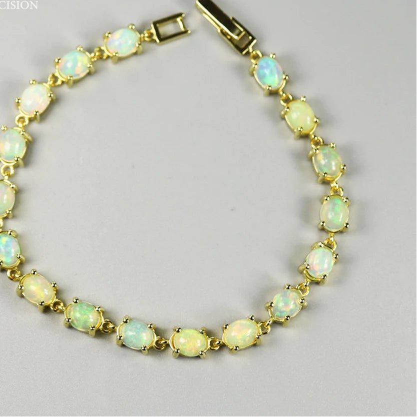 Enchanted Opal Bracelet for Women – Elegant Sterling Silver Gemstone Jewelry Gift for Birthday, Anniversary & Special Occasions | Perfect for Boho, Wedding & Everyday Wear