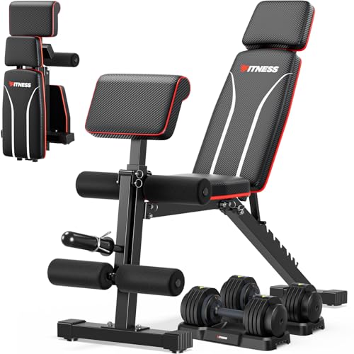 Black B+a pair of 55LB Dumbbells