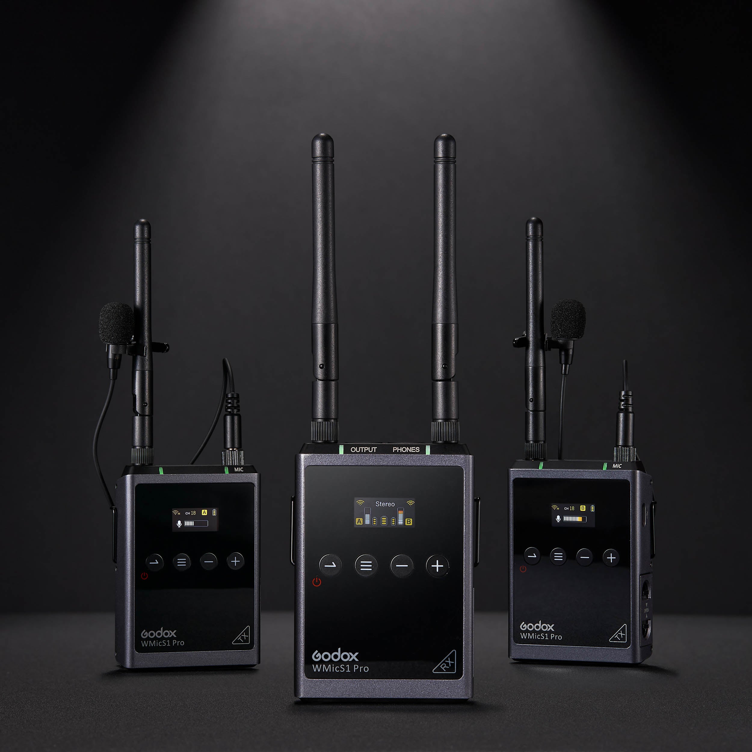 WMicS1 Pro Kit 2 Professional Dual Channel Wireless UHF Microphone System for Karaoke, Live Performances & Public Speaking - High-Quality Wireless Mic Set with Long Range and Clear Sound