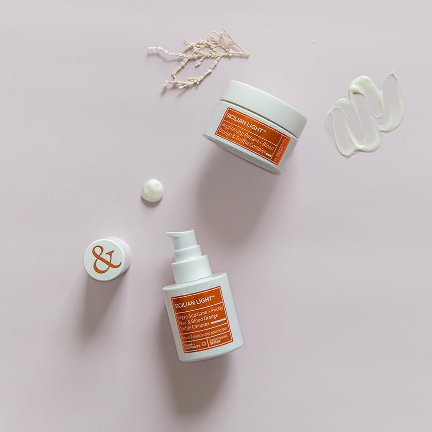 Sicilian Light Day Dreamer Retinoid & Vitamin C Serum with Truffle Complex - Anti-Aging Face Cream Duo for Glowing Skin | Day & Night Skincare Routine