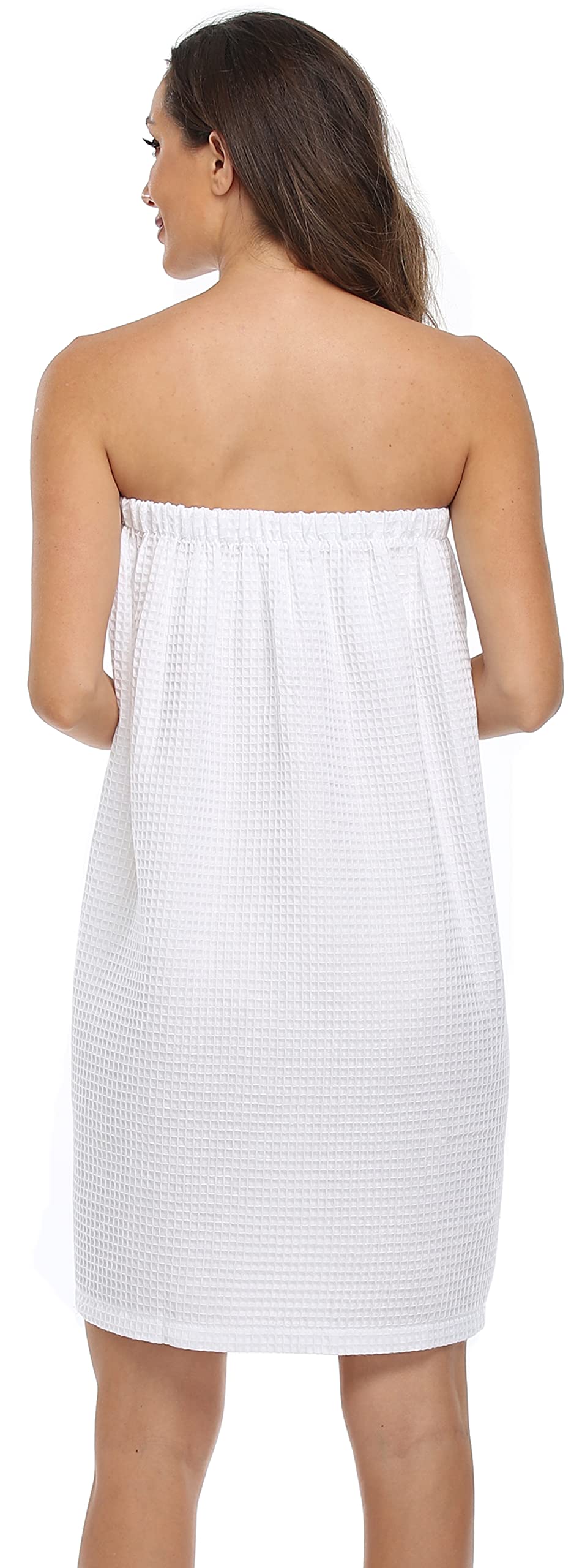 Women's Waffle Spa Bath Wrap Towel - Adjustable Closure, Ultra Absorbent, Soft & Quick Dry - Perfect for Spa, Beach, Pool & Post-Shower Cover Up