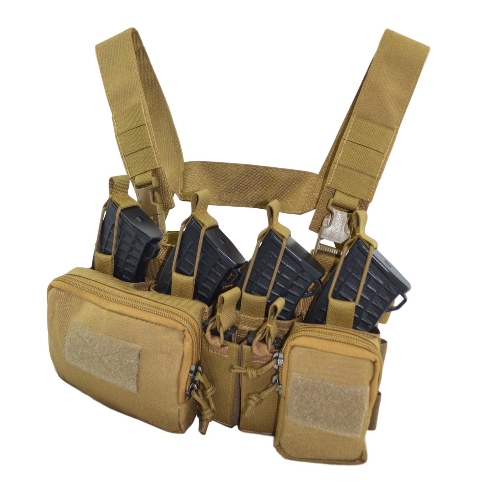 Russian Tactical Chest Rig Scout D3 - Military Molle Vest for Airsoft, Hunting & Outdoor Adventures - Durable Tactical Gear for Men - Perfect for Range Training, Hiking & Survival Scenarios