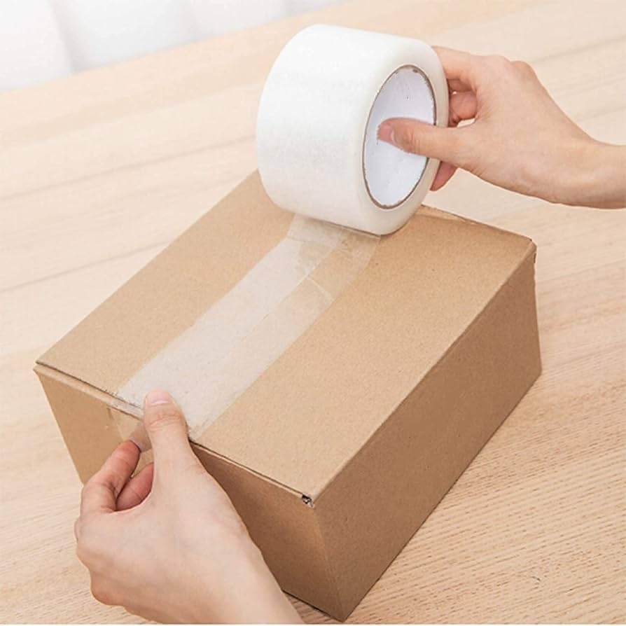 Heavy Duty Packing Tape 2 Inch Wide - Clear Box Sealing Tape for Moving & Shipping - 1.6 Mil Thick x 50 Yards (2 Rolls) - Strong Carton Tape with 3 Inch Core - Perfect for Home Moving, Warehouse Packaging & Ecommerce Shipping