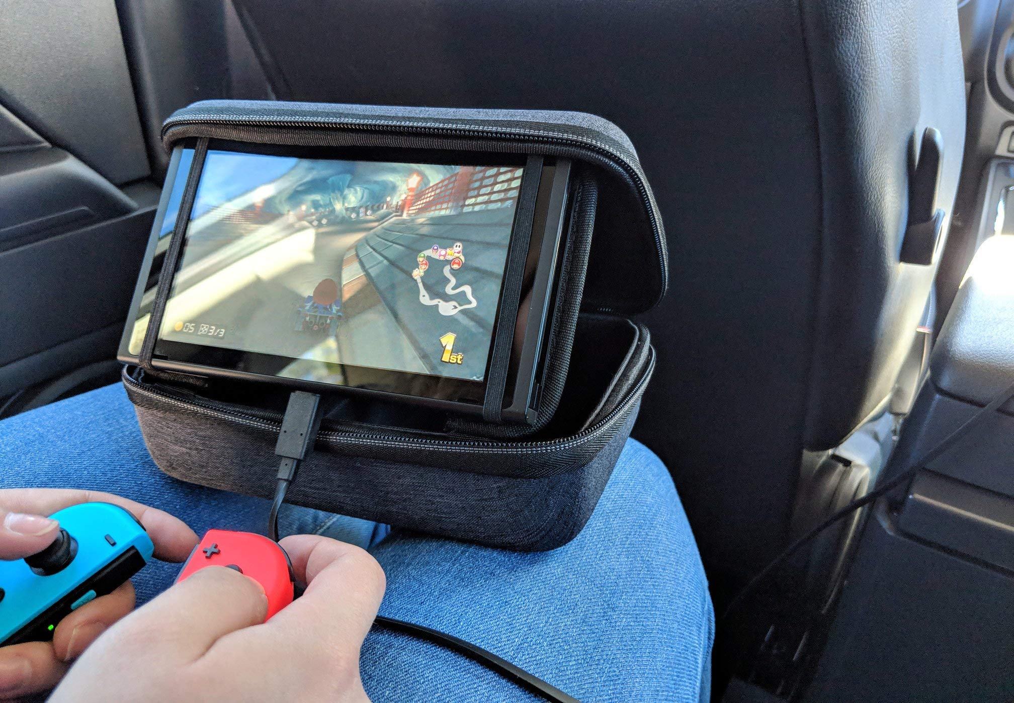 Nintendo Switch Play and Charge Dock - Portable Charging Stand for Gaming on the Go, Perfect for Travel and Home Use