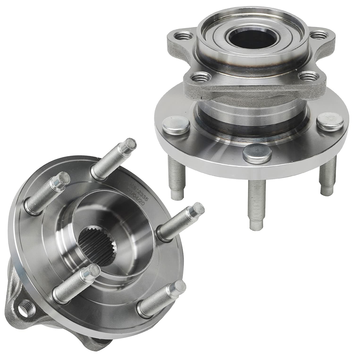 Detroit Axle - 2 Rear Wheel Bearing Hubs for AWD 2007-2010 Ford Edge & Lincoln MKX - Wheel Bearing & Hub Assembly Replacement - Perfect for Off-Roading, Towing & Daily Driving