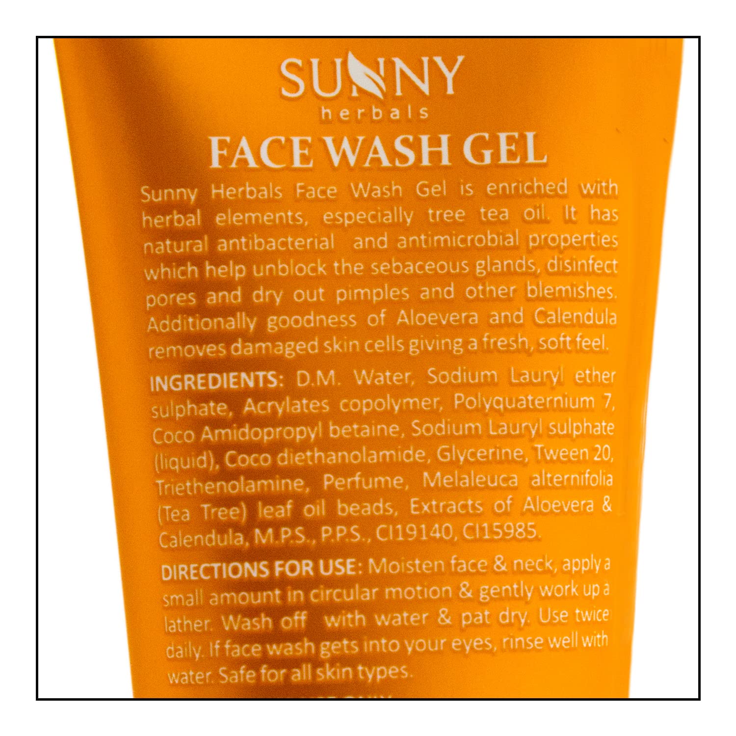 Sunny Face Scrub (100g) & Tea Tree Oil Face Wash (110g) - Deep Pore Cleanser for Acne Prone Skin | Exfoliating Scrub & Facial Cleanser to Remove Dirt, Dead Skin Cells & Unclog Pores | Helps Treat Pimples & Promote Skin Renewal | Perfect for Daily Skincare Routine & Acne Treatment