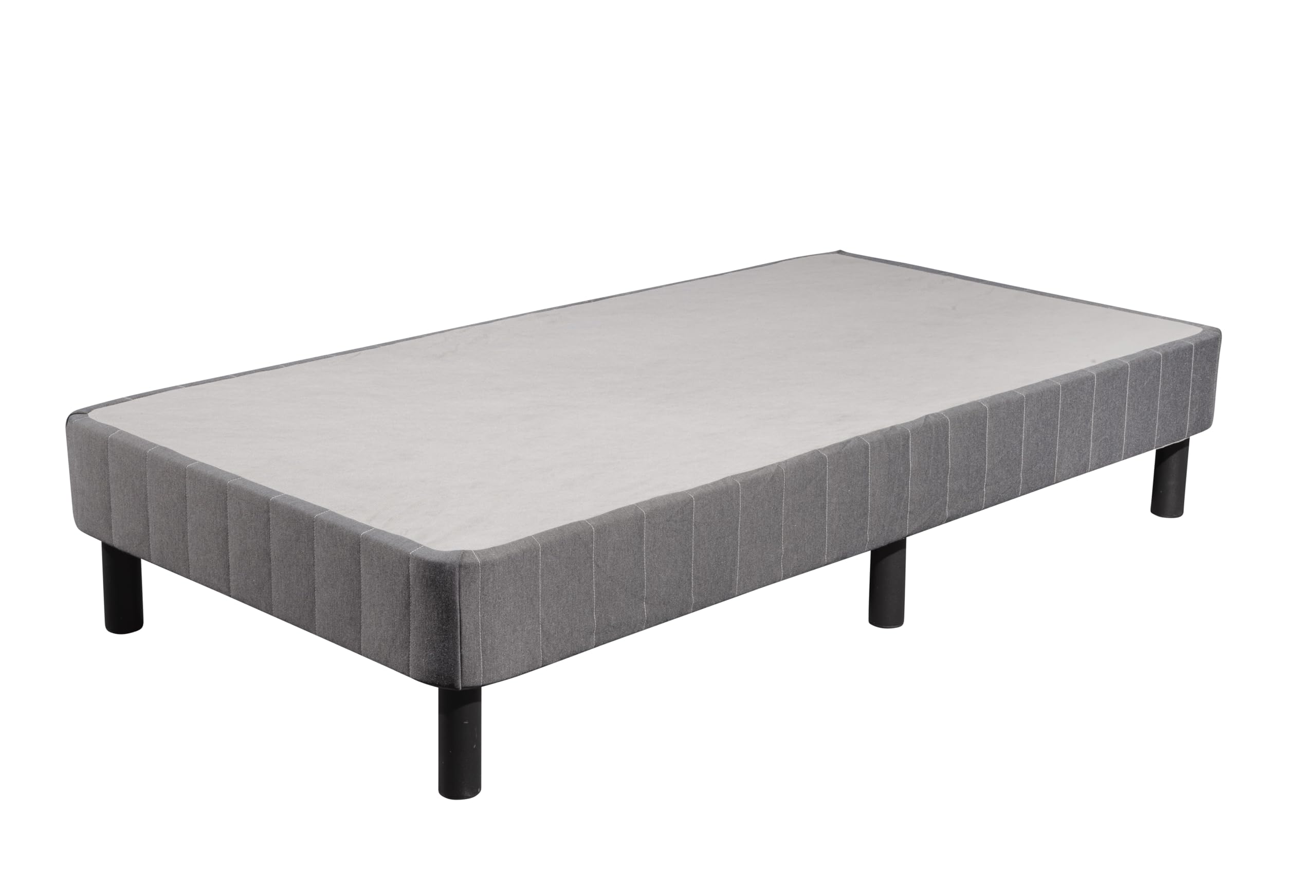 Hollywood Bed Frame with Reinforced Base Platform - Queen Size, Gray - Perfect for Modern Bedrooms & Guest Rooms