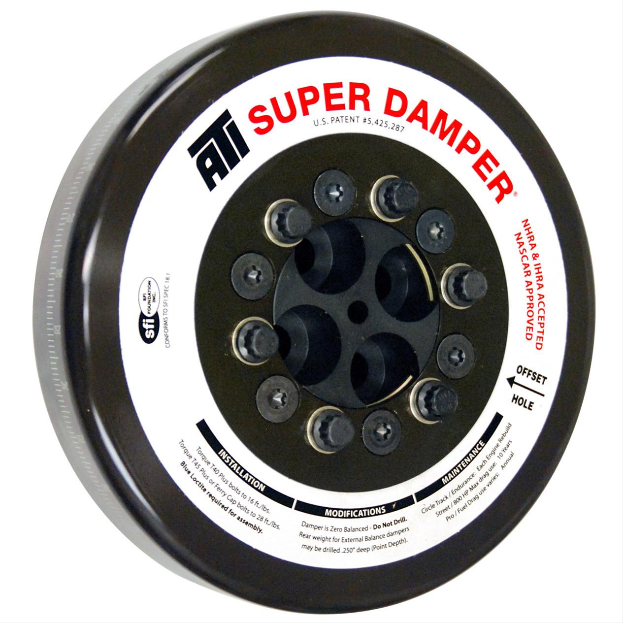 ATI Super Damper for 89-91 12V & 98.5-02 24V Cummins Engines | High-Performance SFI Harmonic Balancer | Ideal for Diesel Trucks & Off-Road Vehicles