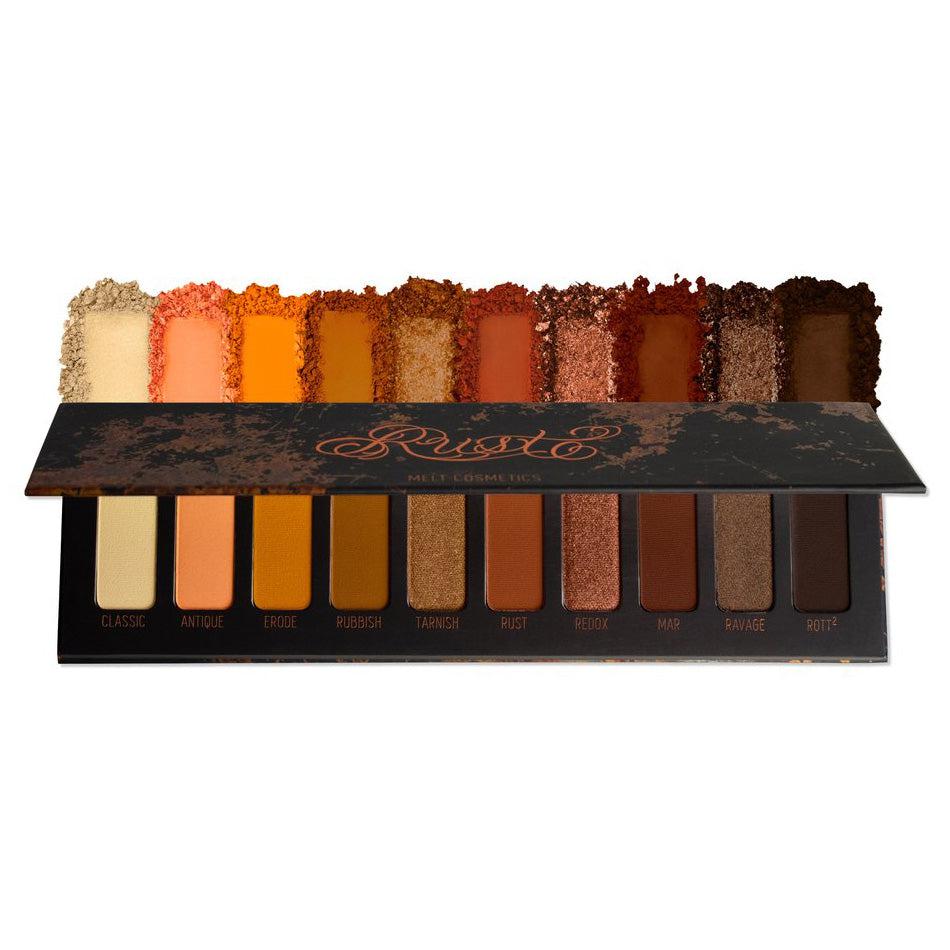 Melt Cosmetics Rust Eyeshadow Palette - Warm Matte & Shimmer Eyeshadows for Day & Night Makeup Looks | Perfect for Fall & Winter Makeup Trends
