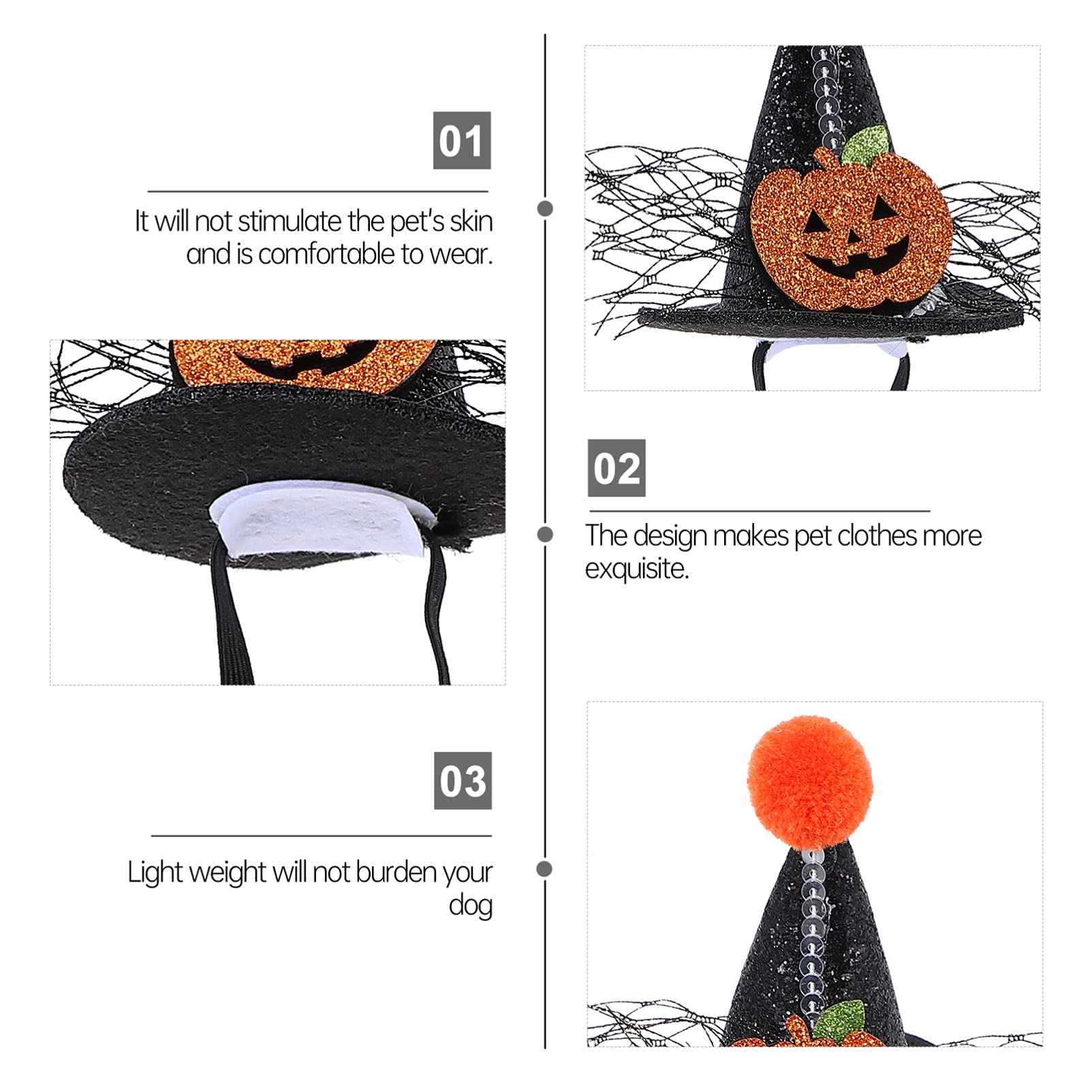 Balacoo Pet Skull Hat - Halloween Dog Costume for Cosplay & Parties