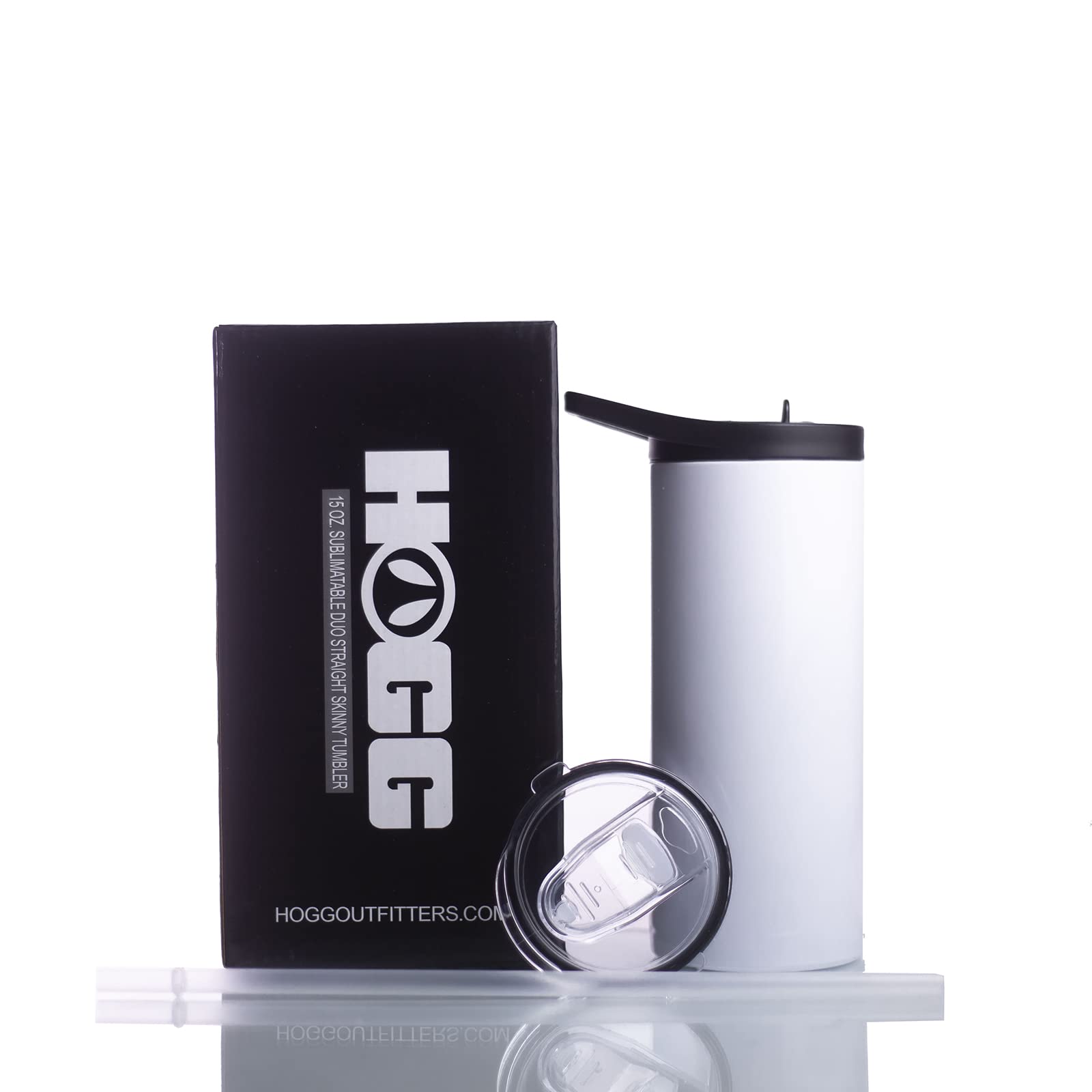 15oz Sublimation Skinny Tumbler (25 Pack) - Customizable DIY Cup for Vinyl, Alcohol Ink, Glitter & Epoxy - Bulk Wholesale Sublimatable Tumblers for Personalized Gifts, Promotional Items & Craft Projects
