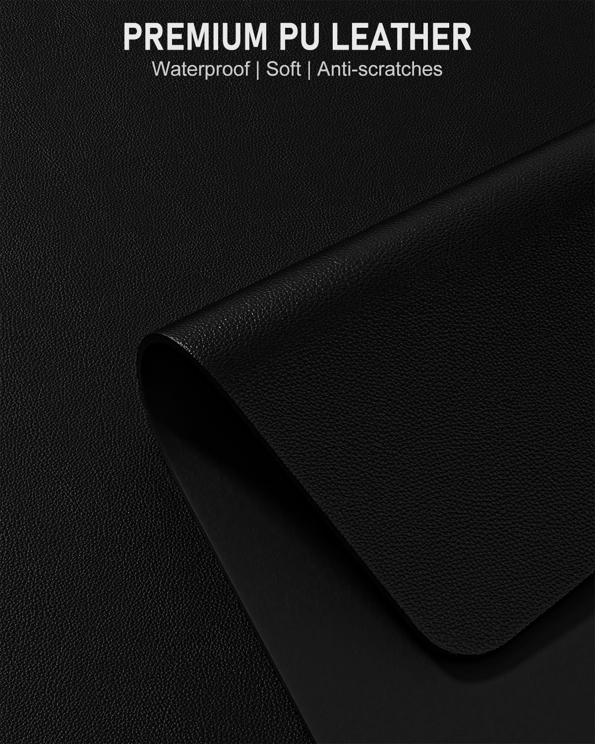 Premium PU Leather Desk Pad - 23.6