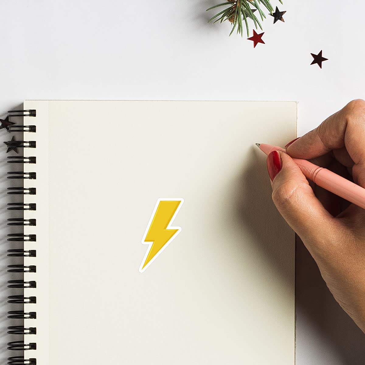 80-Pack Lightning Weather Stickers for Scrapbooking, DIY Crafts, Kids Art Projects, Journals & Planners - Perfect for School Projects, Card Making, and Memory Books