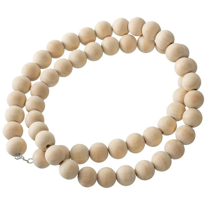 Pine Wood Sphere Beads for Jewelry Making - Natural Wooden Beads for Necklaces, Bracelets, DIY Crafts - Perfect for Boho, Handmade & Home Decor Projects