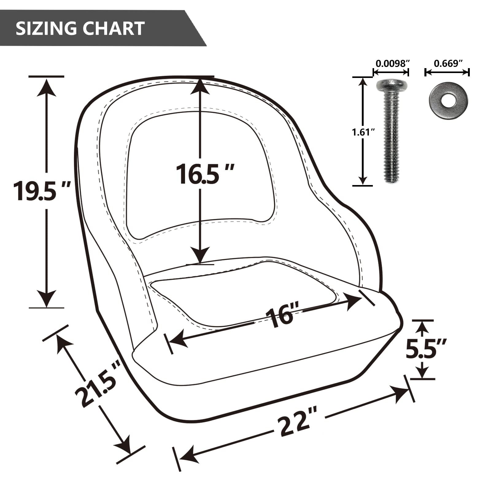 Premium NORTHCAPTAIN Pontoon Boat Captain Bucket Seat with Waterproof Cover - Comfortable Marine-Grade Seating for Fishing, Cruising & Water Sports