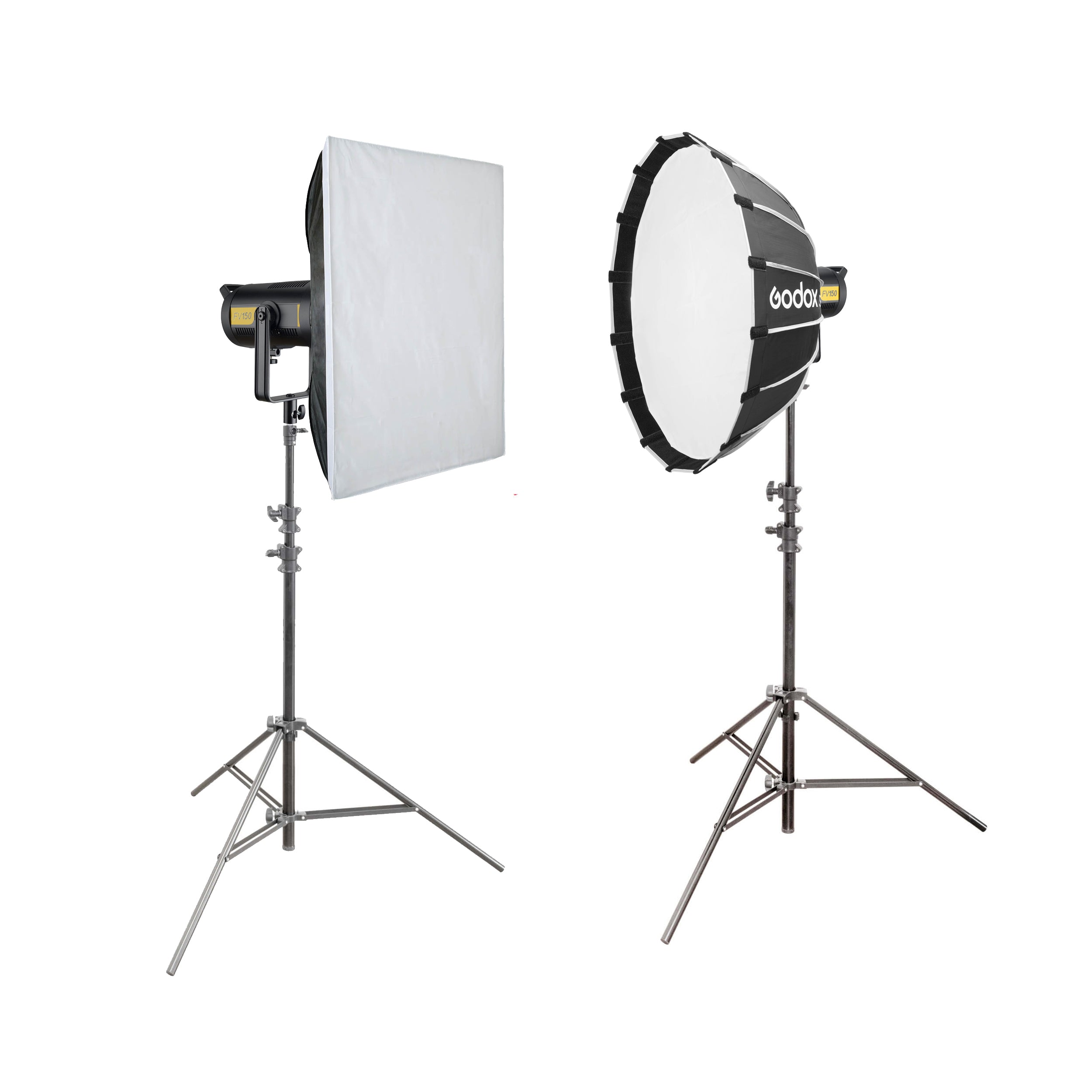 Godox FV150 2-in-1 LED Flash Light Twin Kit - Professional Photography Lighting for Studio, Portrait & Video Shooting