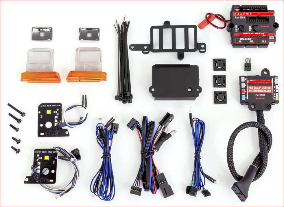 Traxxas PRO SCALE LED Light Kit Complete Set #8010/9230 for RC Crawler & Trail Trucks - Upgrade Your Off-Road Adventure Lighting
