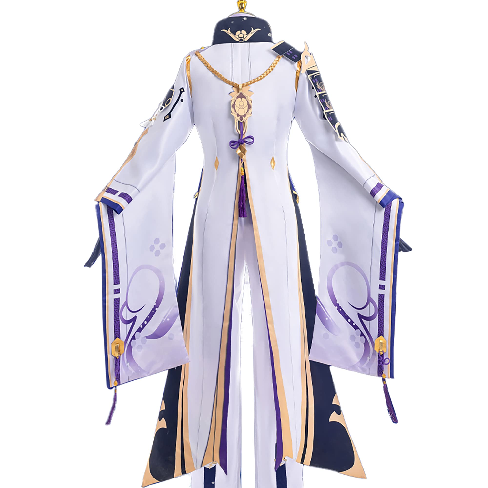 Premium Kamisato Ayato Cosplay Costume - Anime Genshin Impact Outfit for Halloween, Conventions & Roleplay - Complete Set with Jacket, Pants & Accessories
