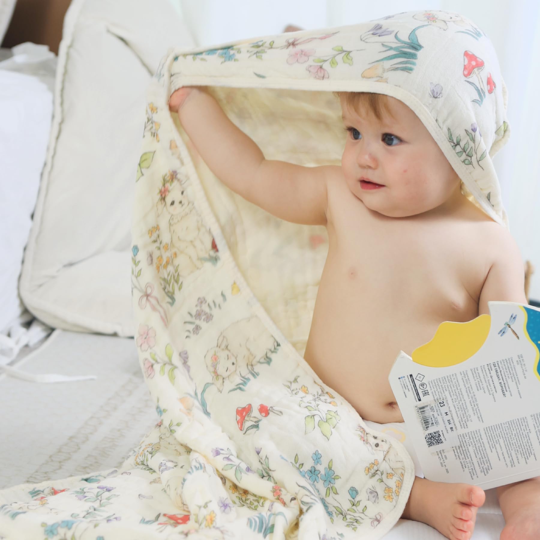 Premium Ultra-Soft Muslin Baby Towel 32