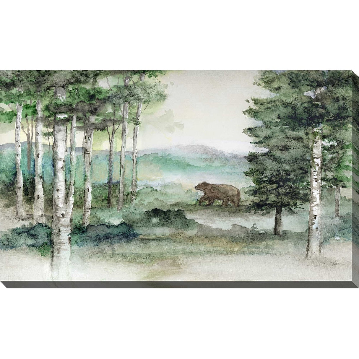 Bear Mountain Horizontal Landscape Art Print on Canvas - Perfect for Living Room, Bedroom & Office Decor