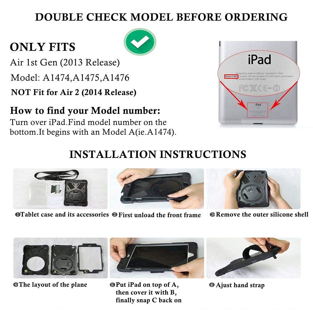 Premium iPad Air 1st Generation Case (2013, 9.7