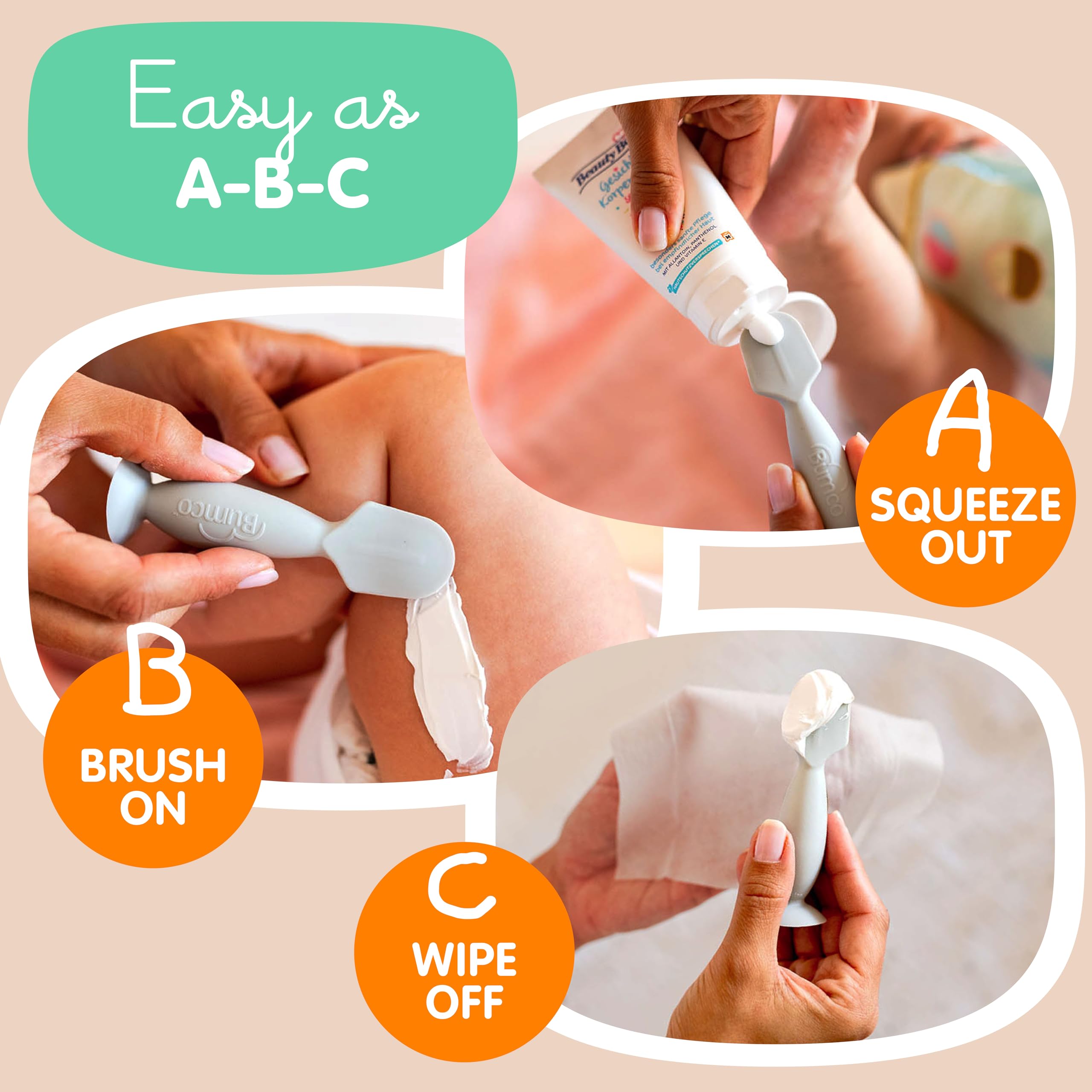 Bumco Diaper Clutch Bag with Wipes Dispenser & BPA-Free Baby Butt Spatula - Compact Travel Organizer for Diaper Cream & Essentials | Perfect for On-the-Go Parents, Daycare & Baby Showers