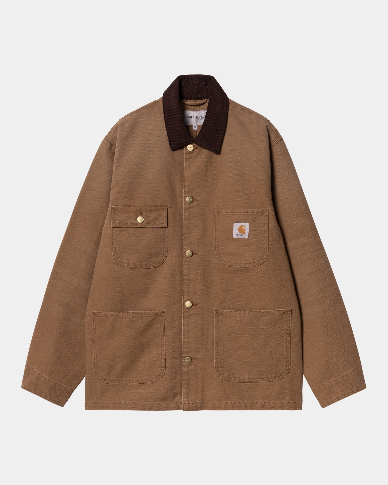 OG Chore Coat for Men - Vintage Spring Jacket in Hamilton Brown Tobacco | Aged Canvas Workwear | Perfect for Outdoor Work, Casual Wear & Street Style Fashion