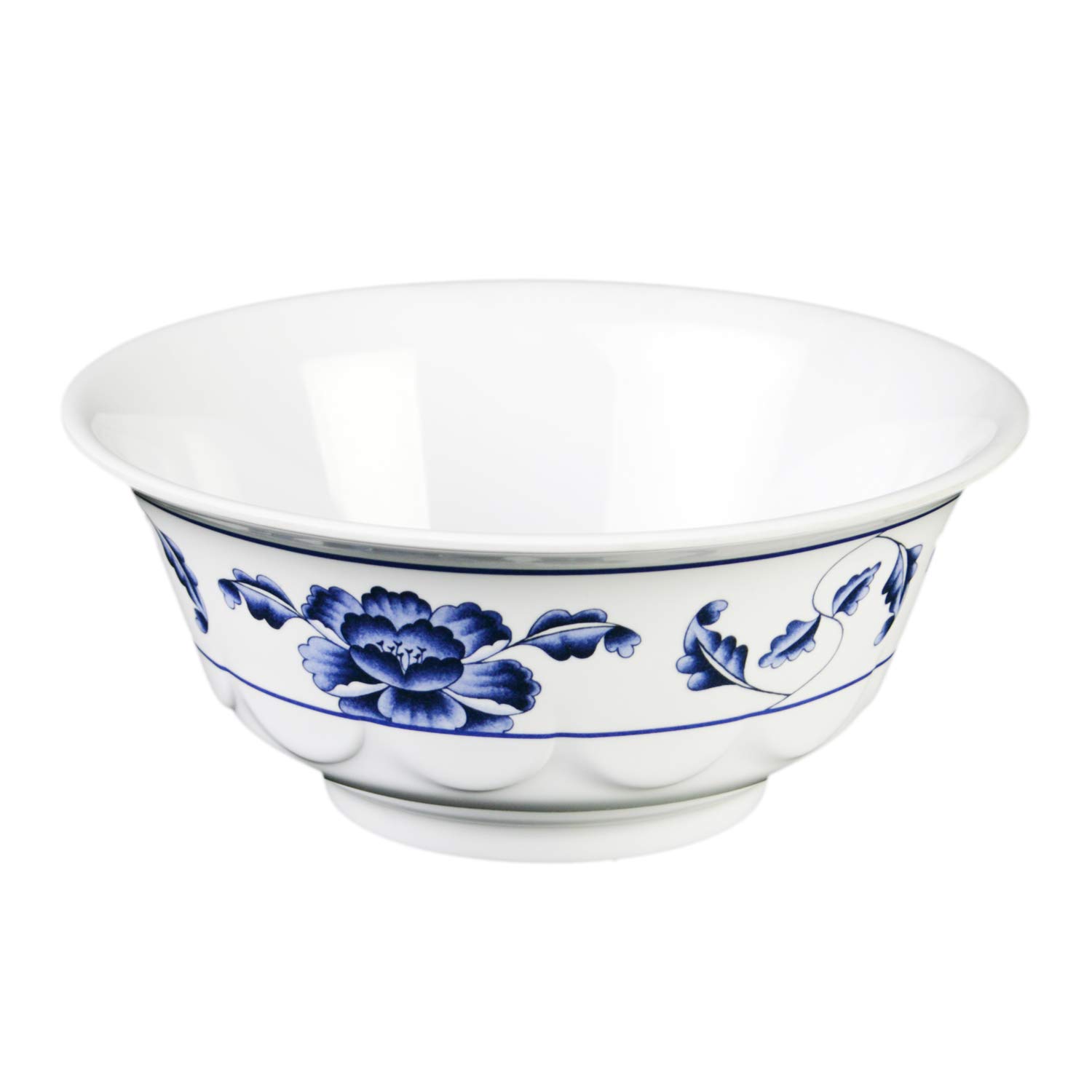 Premium Melamine Dinnerware Set - 34oz Scalloped Bowl (7.25