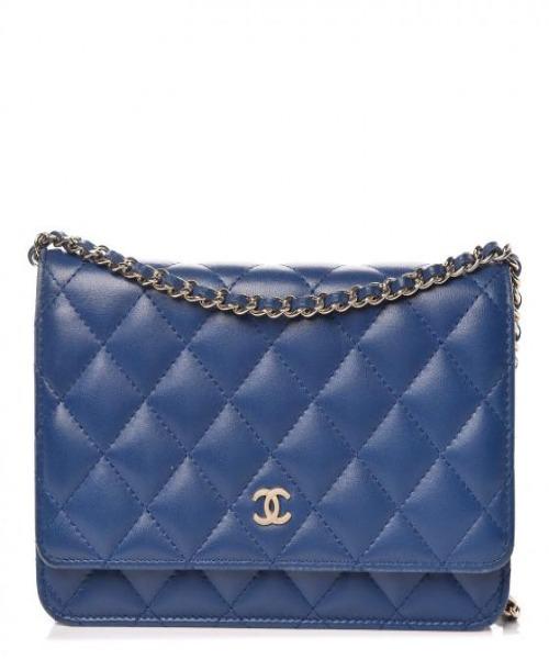 Chanel Wallet On Chain WOC - Quilted Lambskin Leather Crossbody Bag in Dark Blue with Gold-Tone Hardware | Perfect for Evening Events, Date Nights & Luxury Fashion Accessories