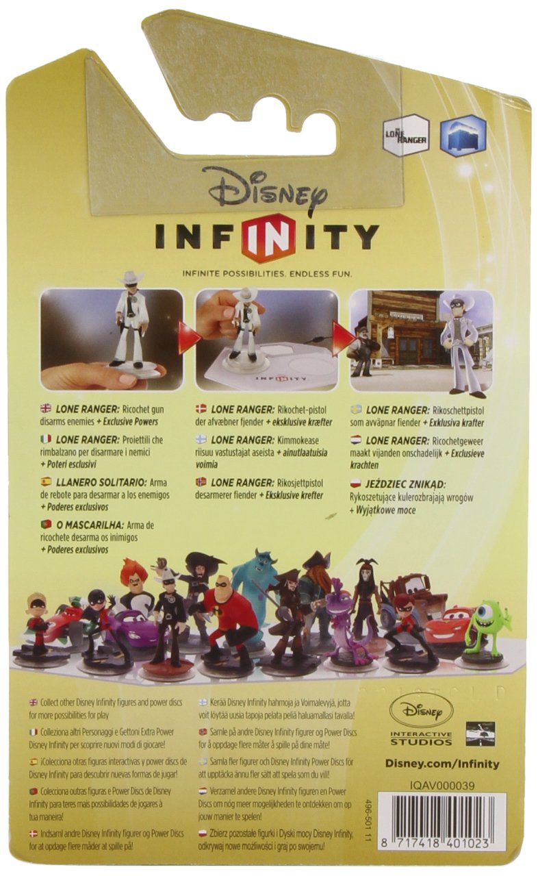 Disney Infinity Exclusive Crystal Lone Ranger Action Figure - Collectible Disney Toy for Kids & Adults | Perfect for Display, Play & Disney Merchandise Collection