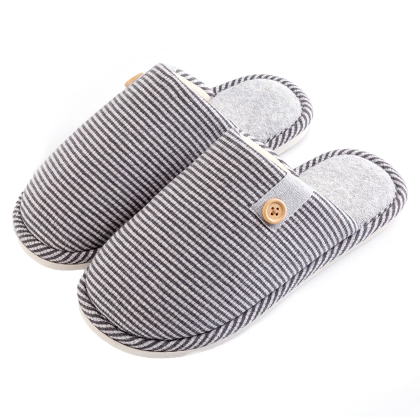 **JHSLXD Women's & Men's Cotton Slippers - Non-Slip Winter Warm House Shoes for Indoor/Outdoor Comfort - Cozy Home, Office & Travel Use**