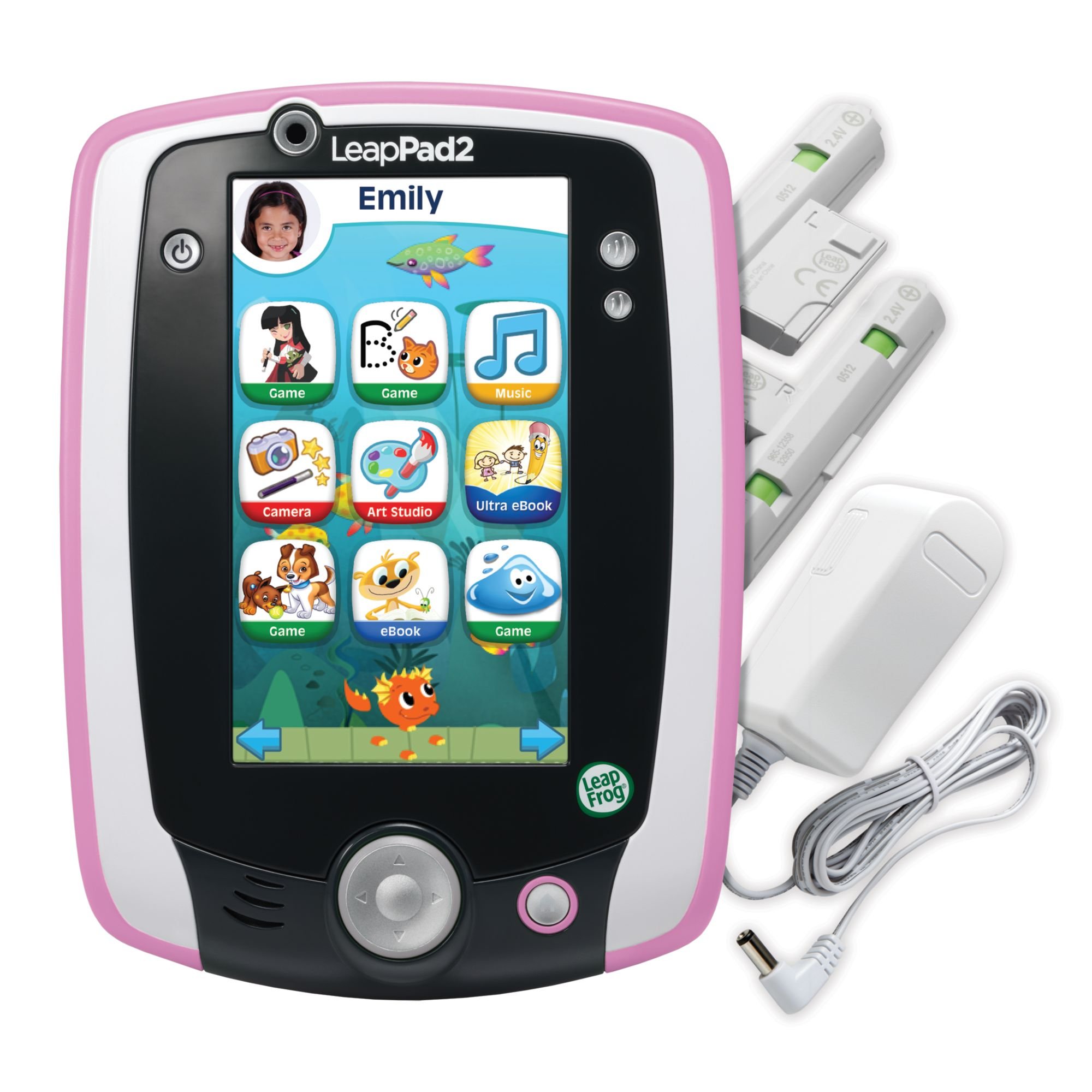 LeapFrog LeapPad2 Kids Learning Tablet - Pink | Educational Toy for Toddlers & Preschoolers | Interactive Games, eBooks & Videos | Perfect for Home, Travel & Classroom Learning
