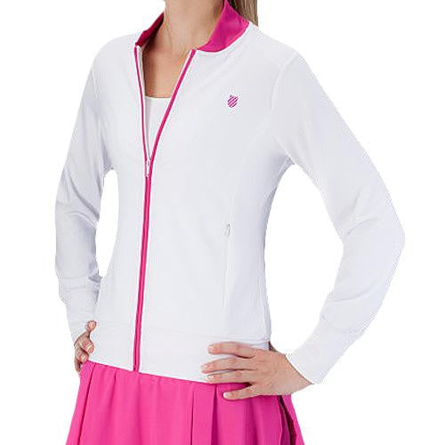 K Swiss Women's 2016 Spring Warm Up Jacket - Lightweight Running Windbreaker for Outdoor Sports & Jogging