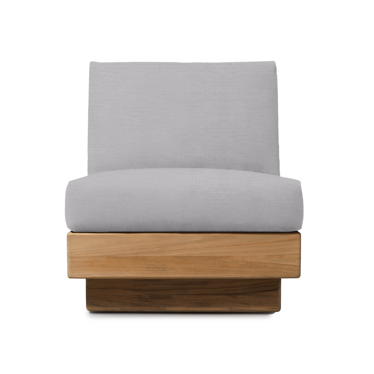 Tulum Armless Lounge Chair - Modern Boho Indoor/Outdoor Accent Chair for Living Room, Patio, or Bedroom - Lightweight & Comfortable
