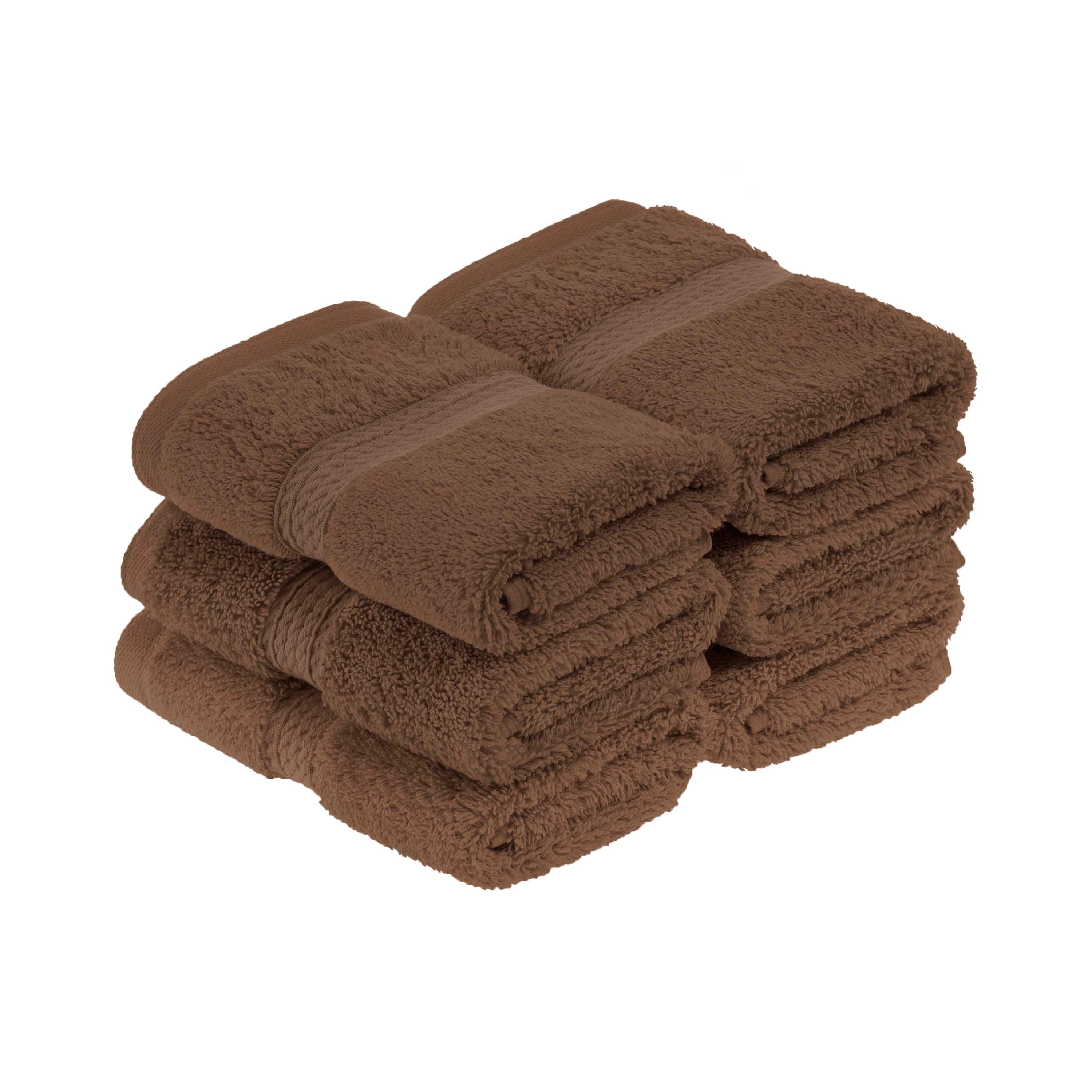 Premium 100% Egyptian Cotton Plush Heavyweight Luxury Bath Towel Set of 6 - Ultra Soft & Absorbent for Spa, Hotel & Home Use