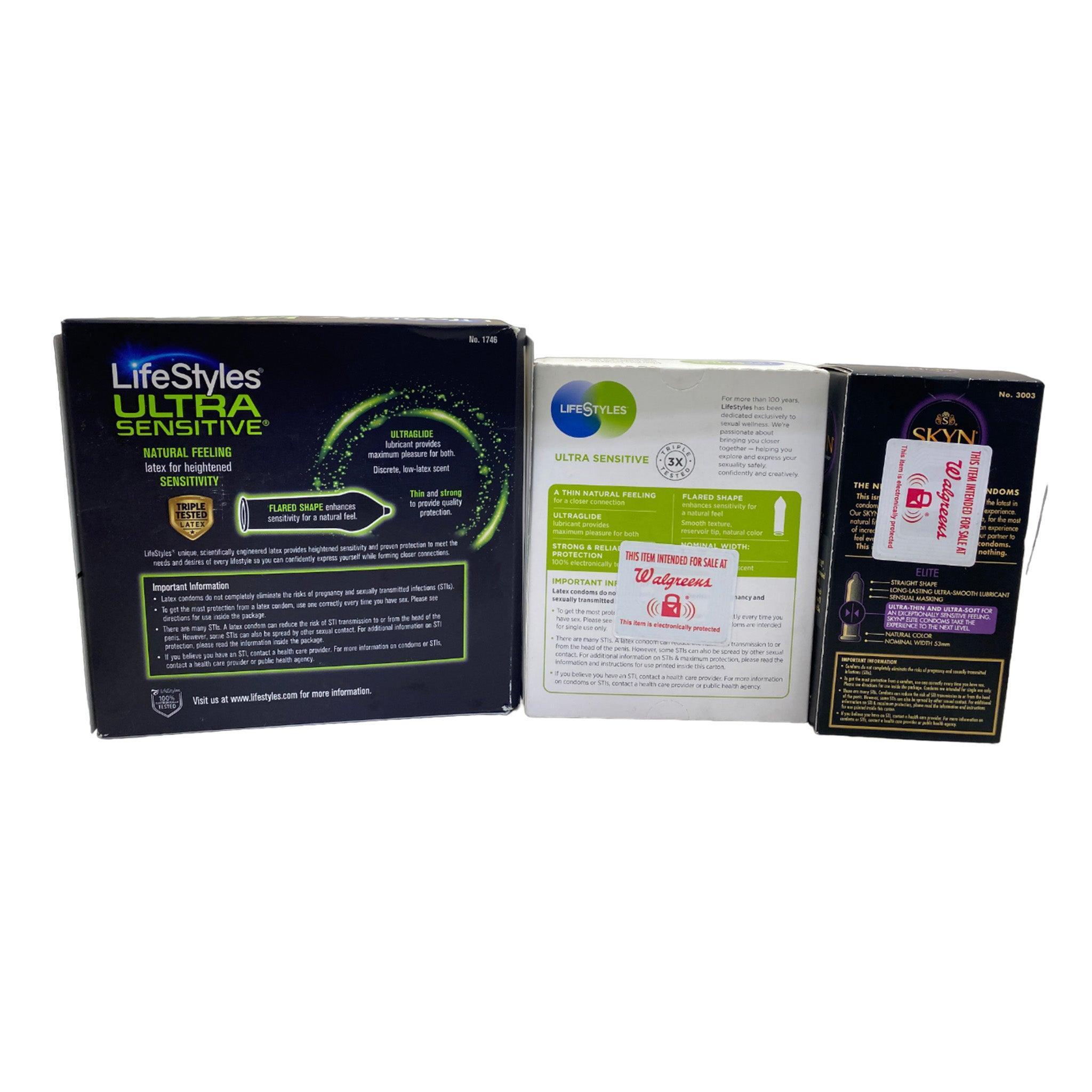 Premium Latex Condoms & Pleasure Rings Set (45 Pcs) - Ultra Thin, Safe Protection for Enhanced Intimacy - Perfect for Couples, Date Nights & Romantic Getaways