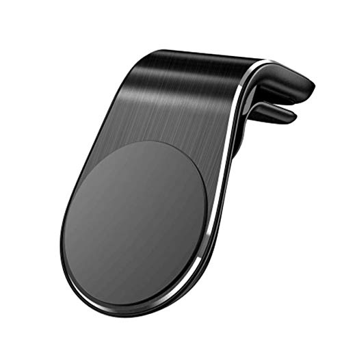 BoxWave Magnetic Car Mount for ASUS ROG Phone 5 Pro - Strong Vent Clip Holder with Metal Plate - Secure Hands-Free Phone Mounting for Driving, Navigation & Streaming - Jet Black