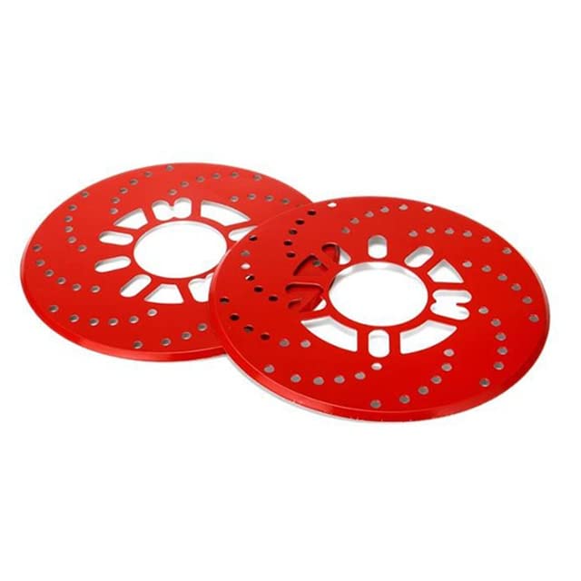 2Pcs Aluminum Brake Rotor Covers - Dust-Proof Drum Brake Decorative Covers for Auto Rear Wheels | Car Accessories & Wheel Protection for Off-Road & Daily Driving