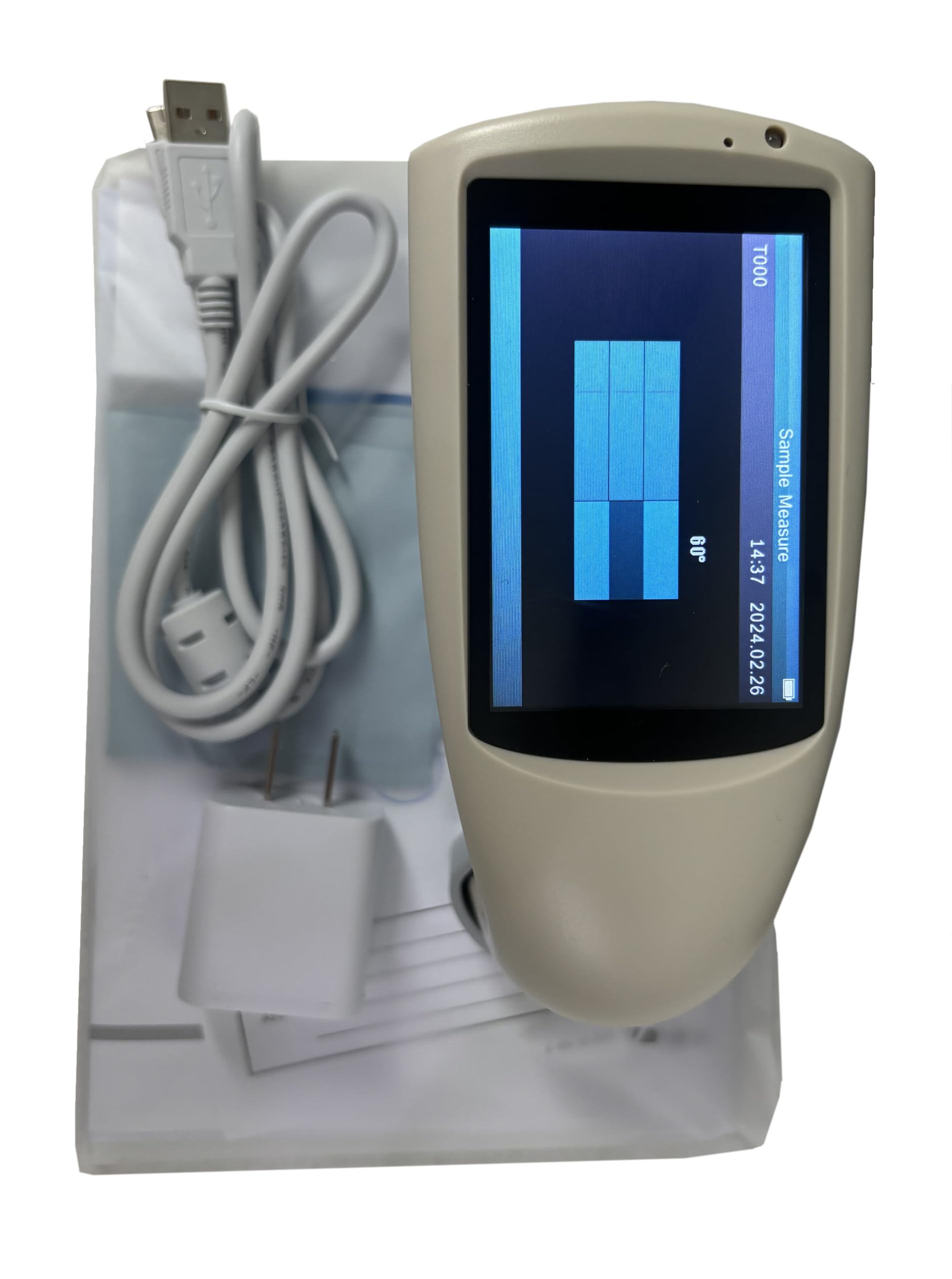 60 Degree Gloss Meter Tester - 0-200GU Measuring Range with 3.5