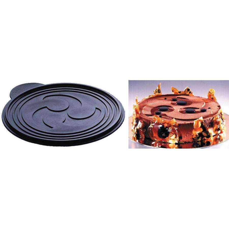 Non-Slip Silicone Spiral Relief Decor Mat - Anti-Slip Kitchen Bathroom Floor Mat for Home Decor, Yoga & Meditation Space