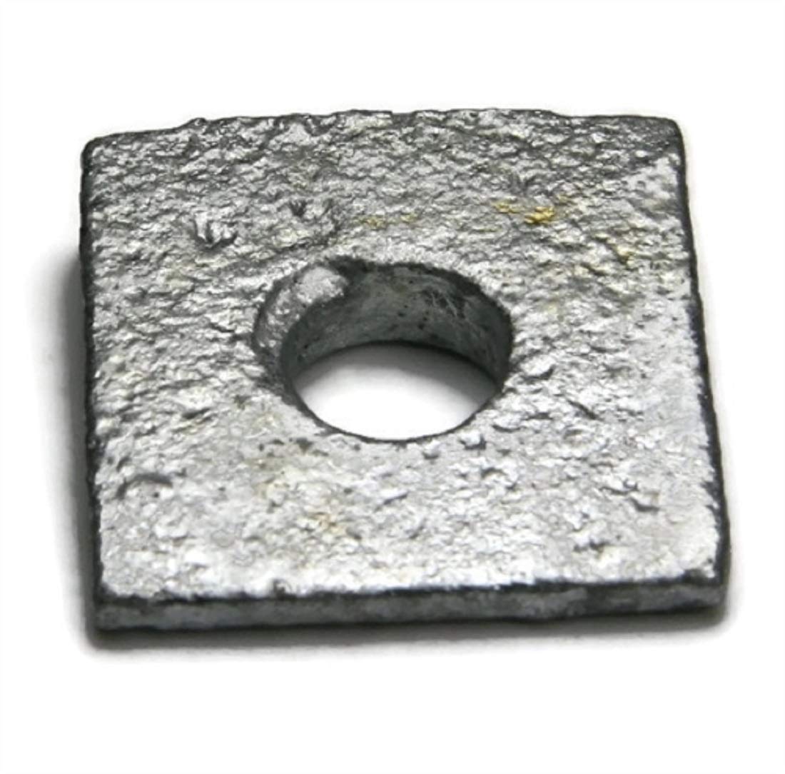 Hot Dipped Galvanized Beveled Square Washers - 1 Inch (25 Pack) - Rust-Resistant Hardware for Outdoor Furniture & Construction Projects