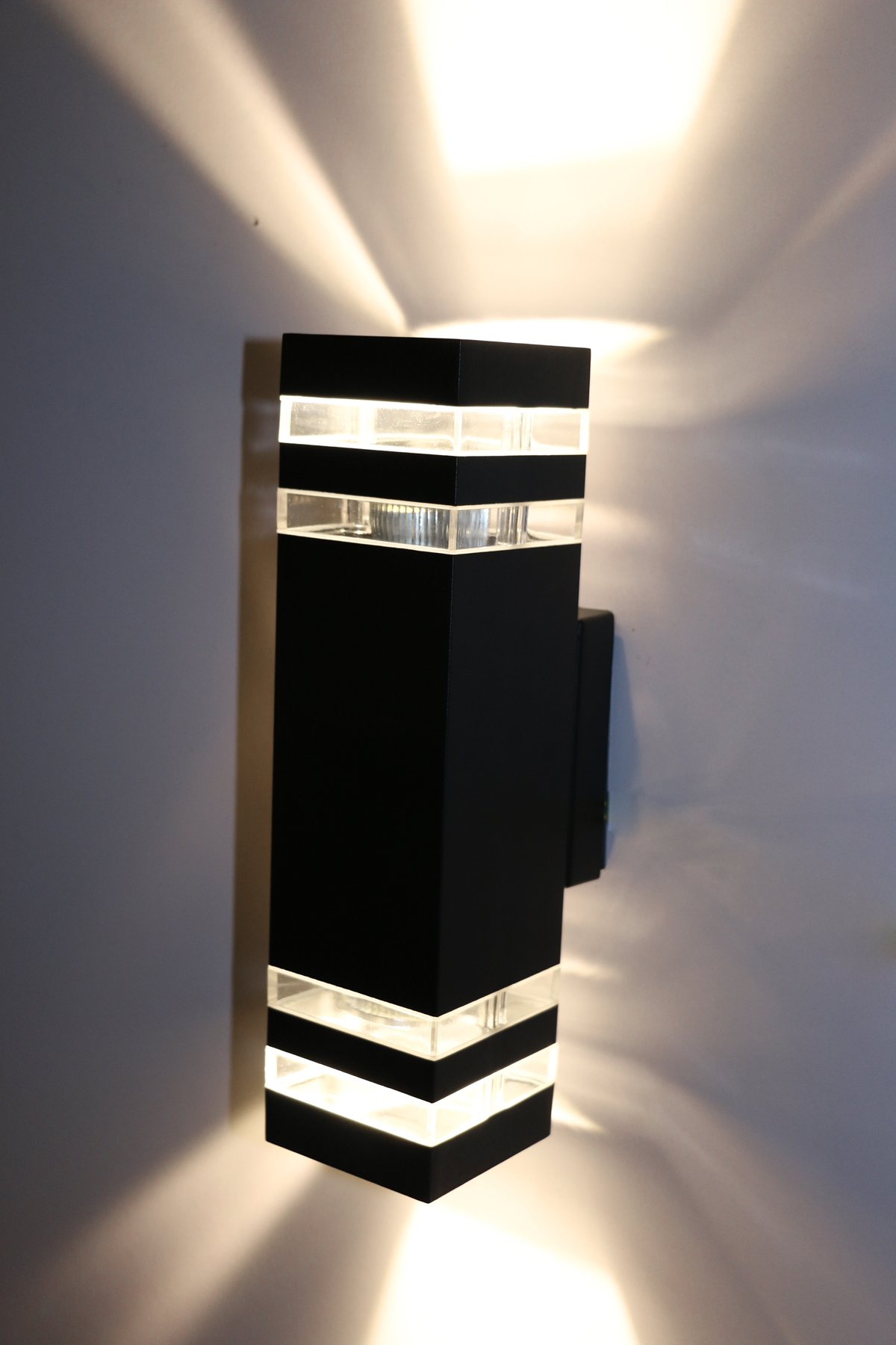 14W E27 LED Wall Sconce Outdoor Light Fixture - Dimmable Warm White 3000K - Waterproof Up Down Lighting for Porch, Patio, Garden & Exterior Home Decor